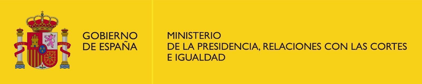 Ministerio de la Presidencia, Relación con las Cortes e Igualdad